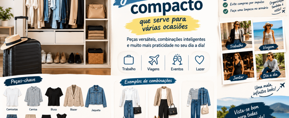 Como Montar um Guarda-Roupa Compacto que Serve Para Várias Ocasiões
